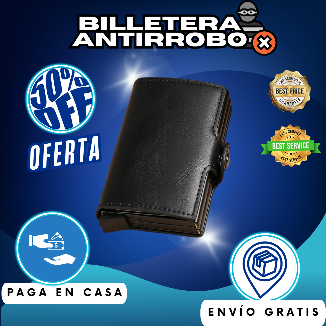 Billetera RFID Doble Anti Clonación