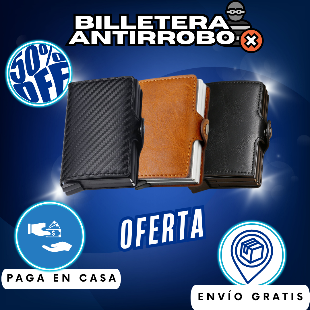 Billetera RFID Doble Anti Clonación